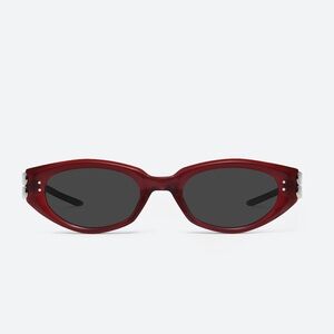 Gentle monster red sunglasses with case